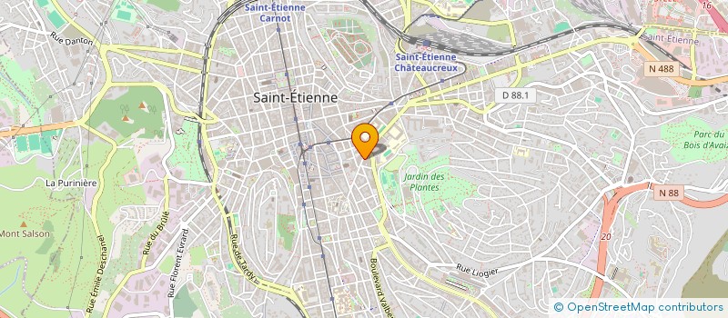 localisation de l'entreprise MADAME LEA GUEVEL  SAINT-ETIENNE