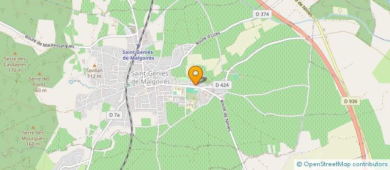 localisation de l'entreprise MADAME LEA GUILLERMIN  SAINT-GENIES-DE-MALGOIRES