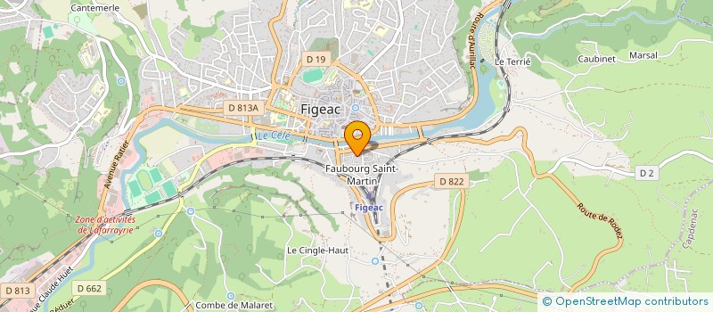 localisation de l'entreprise MADAME LEA GUILLOT  FIGEAC