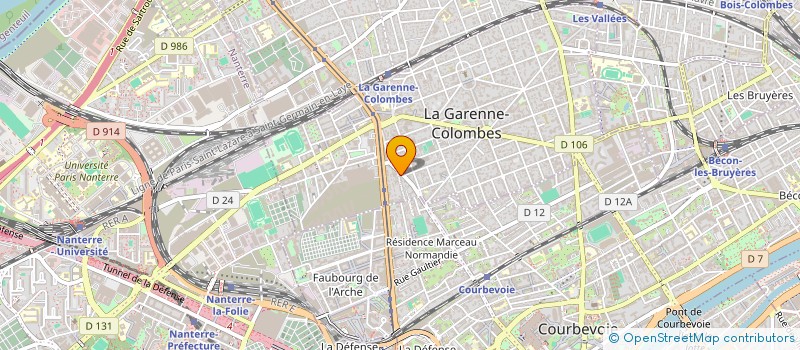 localisation de l'entreprise MADAME LEA HATOUM à LA GARENNE-COLOMBES