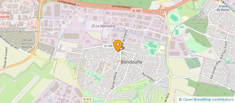 localisation de l'entreprise MADAME LEA HINARD à BONDOUFLE