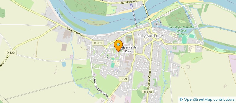 localisation de l'entreprise MADAME LEA HOURY à SULLY-SUR-LOIRE