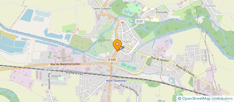 localisation de l'entreprise MADAME LEA HUBERT  HAM