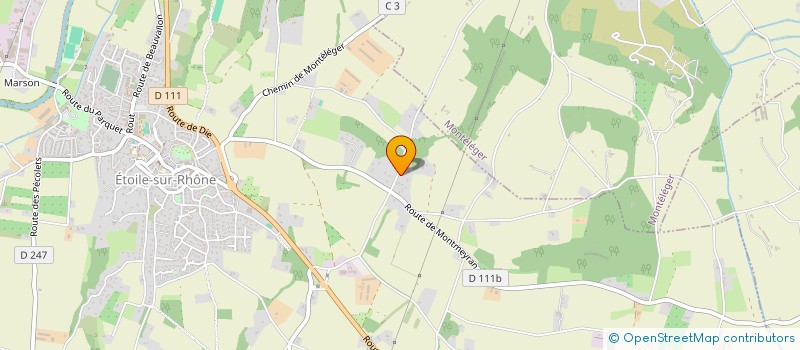 localisation de l'entreprise MADAME LEA HUGON  ETOILE-SUR-RHONE