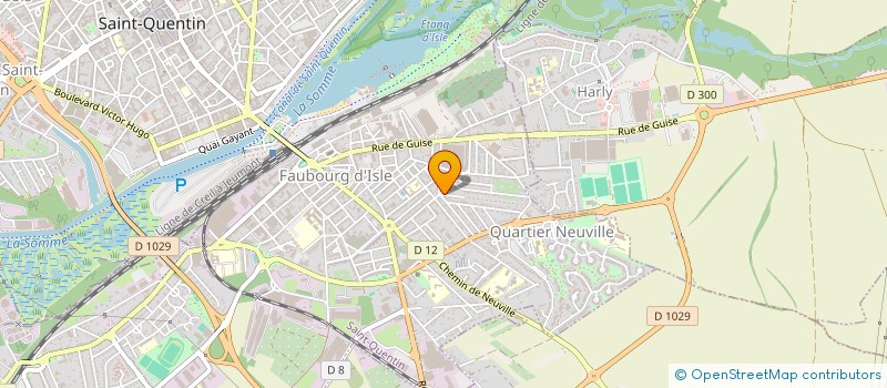localisation de l'entreprise MADAME LEA JACQUART à SAINT-QUENTIN