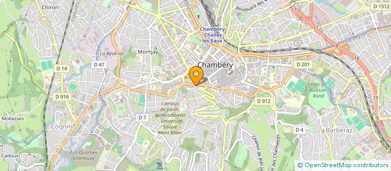 localisation de l'entreprise MADAME LEA JARRIN  CHAMBERY