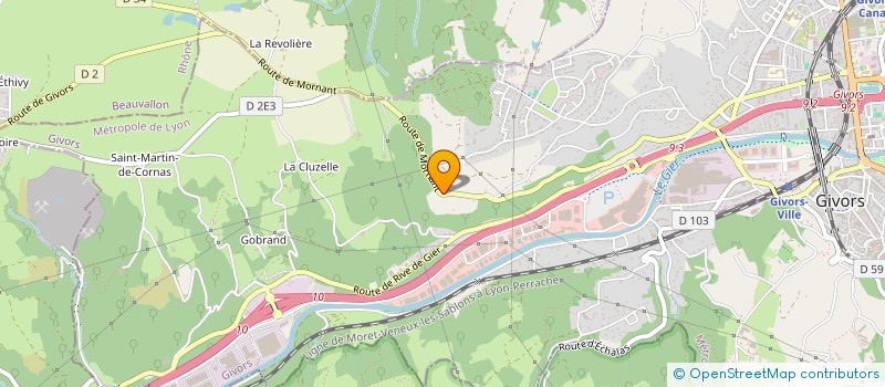 localisation de l'entreprise MADAME LEA JOURJON  GIVORS