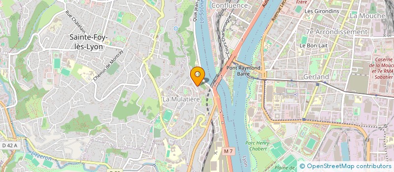 localisation de l'entreprise MADAME LEA JULIE CURTY  LA MULATIERE