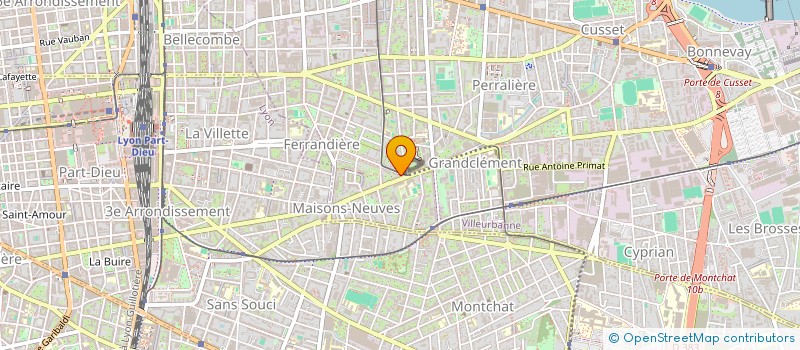 localisation de l'entreprise MADAME LEA JULIENNE  VILLEURBANNE