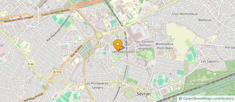 localisation de l'entreprise MADAME LEA JUSTAND  SEVRAN