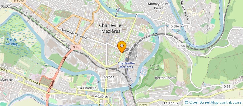 localisation de l'entreprise MADAME LEA JUZWISZYN  CHARLEVILLE-MEZIERES