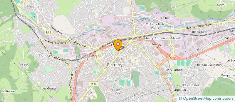 localisation de l'entreprise MADAME LEA KAYABALIAN  FIRMINY