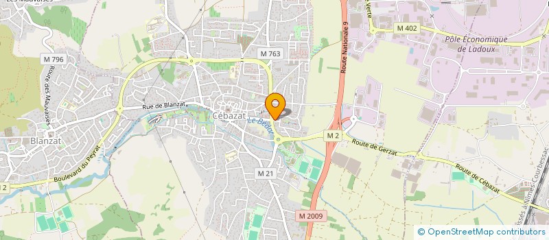 localisation de l'entreprise MADAME LEA KOUACHI  CEBAZAT