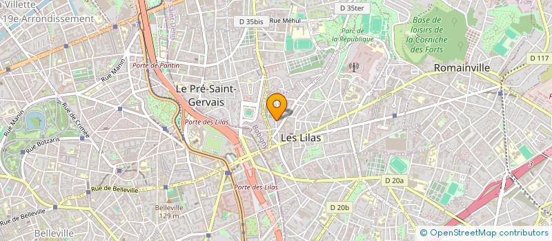 localisation de l'entreprise MADAME LEA KOURGANOFF à LES LILAS
