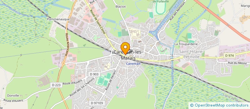 localisation de l'entreprise MADAME LEA LABBE  CARENTAN-LES-MARAIS