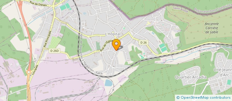 localisation de l'entreprise MADAME LEA LANG  L'HOPITAL