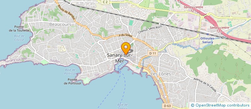 localisation de l'entreprise MADAME LEA LANZALONGA à SANARY-SUR-MER