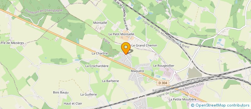 localisation de l'entreprise MADAME LEA LARUE-BONNOT  AIGNE