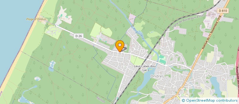 localisation de l'entreprise MADAME LEA LASSEMBLEE  ONDRES