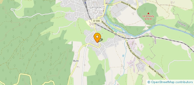 localisation de l'entreprise MADAME LEA LAVASTRE  LANGEAC