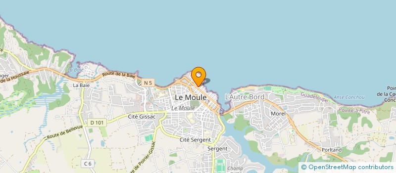 localisation de l'entreprise MADAME LEA LE CHEVILLIER à LE MOULE