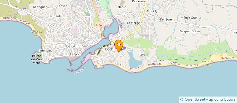 localisation de l'entreprise MADAME LEA LE CLOAREC  TREFFIAGAT