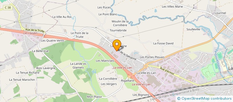 localisation de l'entreprise MADAME LEA LE CORRE  LAMBALLE-ARMOR