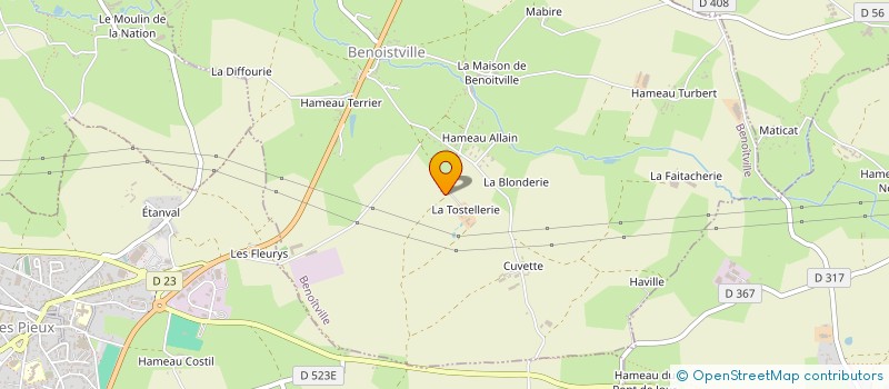 localisation de l'entreprise MADAME LEA LE COUTOUR  BENOITVILLE