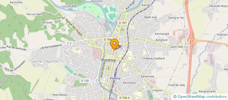 localisation de l'entreprise MADAME LEA LE MAREC  PONTIVY