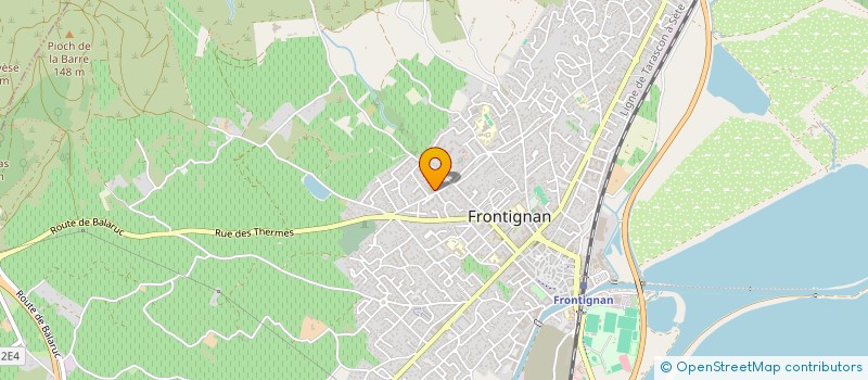 localisation de l'entreprise MADAME LEA LECLERC  FRONTIGNAN