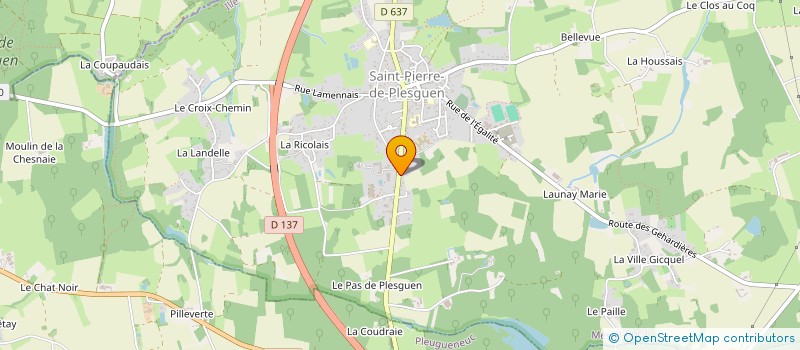 localisation de l'entreprise MADAME LEA LEGRET  MESNIL-ROC'H