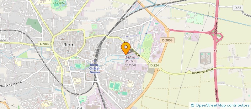 localisation de l'entreprise MADAME LEA LEPRETRE  RIOM