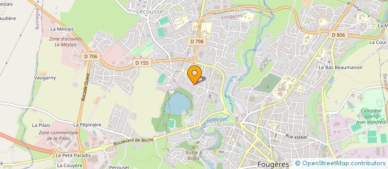 localisation de l'entreprise MADAME LEA LERAY  FOUGERES