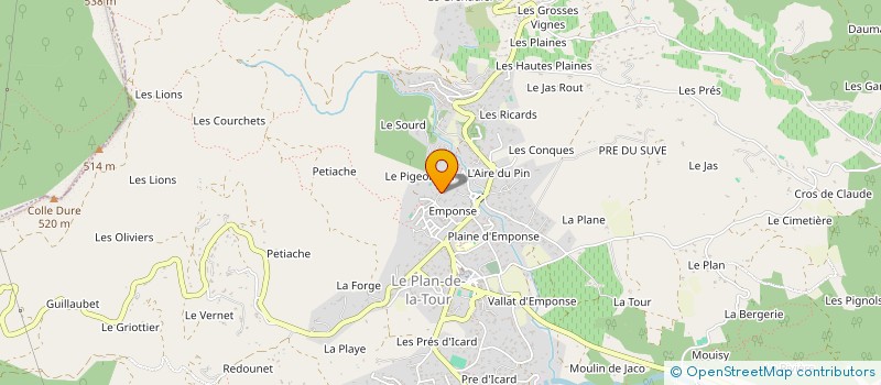 localisation de l'entreprise MADAME LEA LEROY à LE PLAN-DE-LA-TOUR