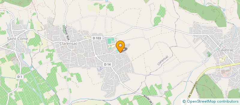 localisation de l'entreprise MADAME LEA LOUSTANNOU  CLARENSAC