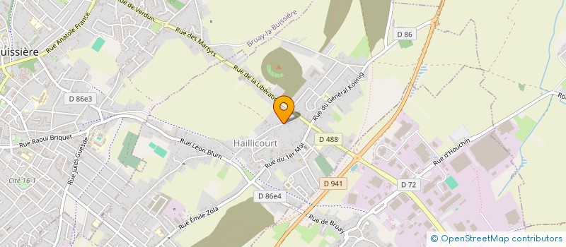 localisation de l'entreprise MADAME LEA LUCAS  HAILLICOURT