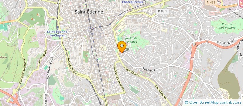 localisation de l'entreprise MADAME LEA LUNETTA  SAINT-ETIENNE