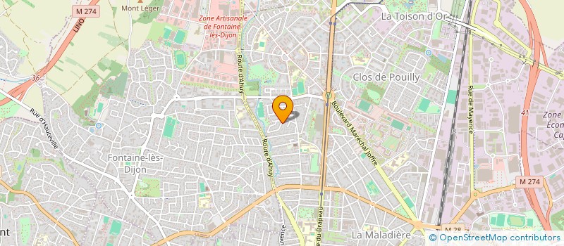 localisation de l'entreprise MADAME LEA MADESCLAIRE à DIJON