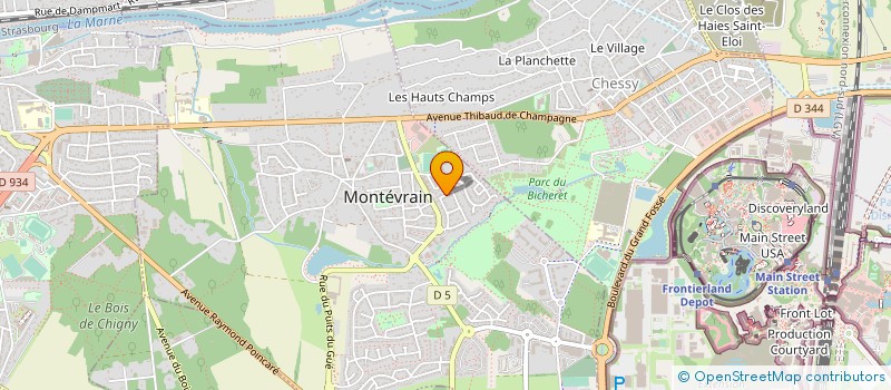 localisation de l'entreprise MADAME LEA-MAEVA BRUNEAUX  MONTEVRAIN