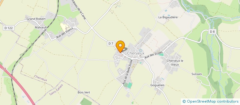 localisation de l'entreprise MADAME LEA MAGAUD  CHERVEUX