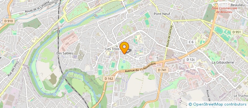 localisation de l'entreprise MADAME LEA MARCEAU  POITIERS