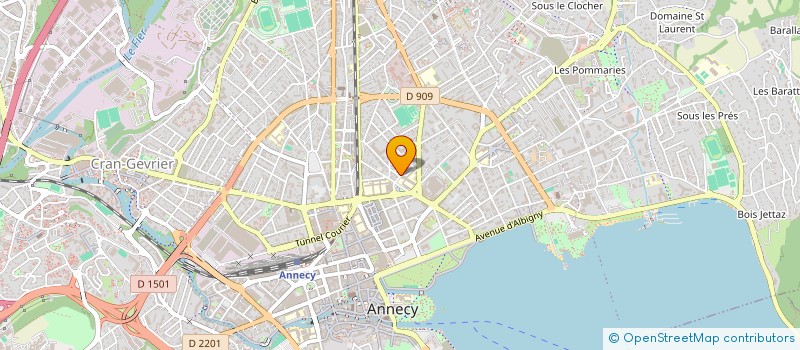 localisation de l'entreprise MADAME LEA MARGUIER à ANNECY