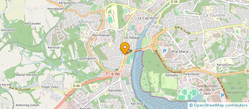 localisation de l'entreprise MADAME LEA MARIANI  QUIMPER