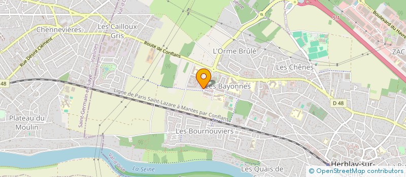 localisation de l'entreprise MADAME LEA MARQUES  HERBLAY-SUR-SEINE