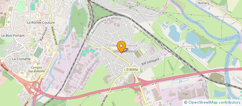 localisation de l'entreprise MADAME LEA MARTINS à VILLERS-SEMEUSE