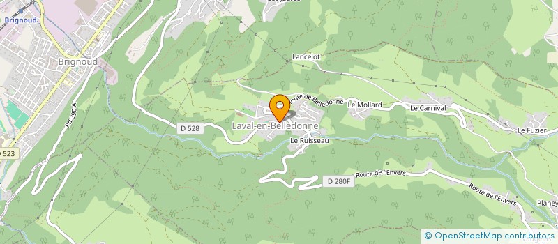 localisation de l'entreprise MADAME LEA MASSOT  LAVAL-EN-BELLEDONNE