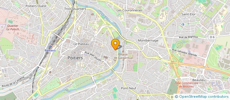 localisation de l'entreprise MADAME LEA MAZET  POITIERS