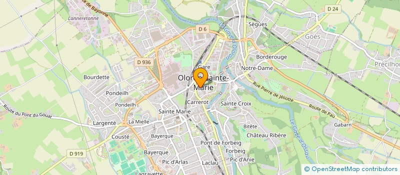 localisation de l'entreprise MADAME LEA MELANIE DIES  OLORON-SAINTE-MARIE