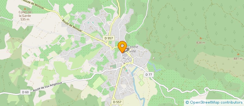 localisation de l'entreprise MADAME LEA MENGUY  AUPS