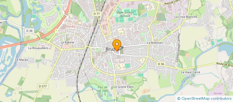 localisation de l'entreprise MADAME LEA MENOU  BRUZ